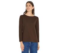 Cecil Basic Langarmshirt Chocolate Mousse XS