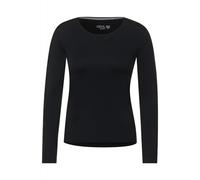 CECIL - Basic Langarmshirt schwarz - Gr. - XS