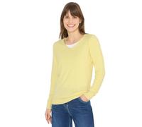Cecil Damen Basic Pullover in Gelb, Gr: XS