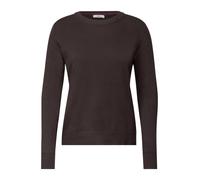 CECIL - Basic Pullover Rundhals braun - Gr. - M