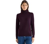 CECIL Basic Rollkragenpullover Eggplant red S