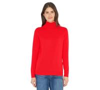 Cecil Rollkragenpullover Damen Basic – 60% Baumwolle/40% Viskose, Orange, Gr. M (40)