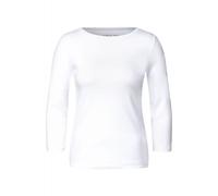 Cecil - Basic Shirt in Unifarbe weiß - Gr. - XL