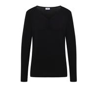 CECIL - Basic Shirt mit Raffung schwarz - Gr. - XXL