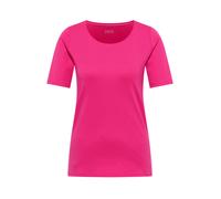 CECIL - Basic T-Shirt mit Rundhals in Unifarbe beetroot pink - Gr. - XXL
