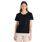 Cecil Damen Basic T-Shirt mit Rundhals in Unifarbe in Schwarz, Gr: XL