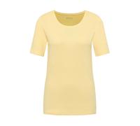 CECIL - Basic T-Shirt mit Rundhals in Unifarbe buttermilk yellow - Gr. - XXL