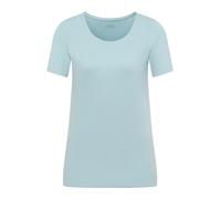 CECIL - Basic T-Shirt mit Rundhals in Unifarbe crystal mint - Gr. - S