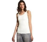 Cecil Damen Top B322820 Basic – Jersey, 100% Baumwolle, Vanilleweiß, Gr. S
