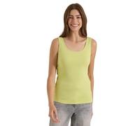 Cecil Basic Top aus Reiner Baumwolle Citrin Green XL