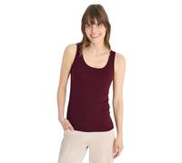 Cecil Basic Top aus Reiner Baumwolle Sweet Grape red S