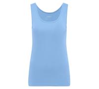 Shirttop CECIL "Style Linda", Damen, Gr. S (38), cloud blau, Jersey, Obermaterial: 100% Baumwolle, hüftbedeckend, Rundhals, Tops Shirttop, in Unifarbe (86557023-S) cloud blau