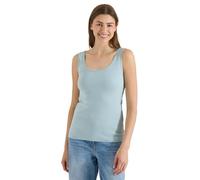 Cecil Basic Top mit Rundhals aus Baumwolle Crystal Mint M