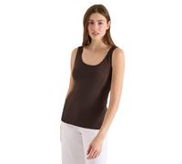 Cecil Basic Top mit Rundhals aus Baumwolle Macchiato Brown XL