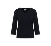 Cecil - Basic V-Neck Shirt blau - Gr. - XS