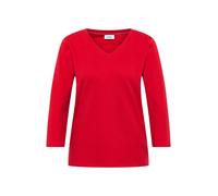 Cecil Damen Basic V-Neck Shirt in Rot, Gr: XS