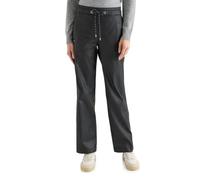 Cecil Beschichtete Wide Leg Hose Black XL