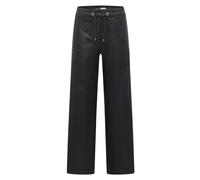 Cecil - Beschichtete Wide Leg Hose schwarz, L/32