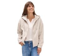 Blouson CECIL, Damen, Gr. XXL (46), oat milk beige melange, Stoff, Obermaterial: 92% Polyester, 8% Viskose; Futter: 100% Polyester, meliert, casual, comfort fit normal, ohne Ausschnitt, Langarm Bündch