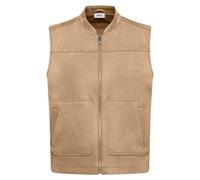 Fellweste CECIL, Damen, Gr. M (40), golden camel, Stoff, 94% Polyester, 6% Elasthan, unifarben, comfort fit normal, Rundhals, Westen (42914863-M) golden camel