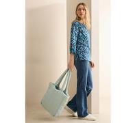 CECIL Damen B345575 Bedruckte Baumwollbluse, universal Blue, Small