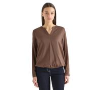 Langarmbluse CECIL, Damen, Gr. M (40), urban taupe, Web, Obermaterial: 100% Viskose, unifarben, lässig geschnitten hüftbedeckend, Rundhals, Blusen, mit Splitneck und aus reiner Viskose (60650547-M) ur