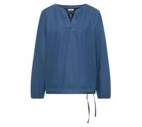 Cecil - Bluse mit Elastiksaum blau - Gr. - L