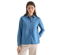 Bluse mit Hemdkragen im Denim-Look