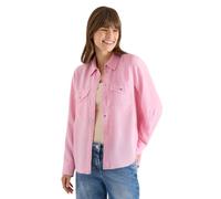 Bluse mit Hemdkragen und Turn-Up