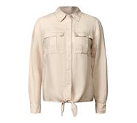 Cecil Linen_LI/CV_ Solid Knot Blouse Pumice beige M