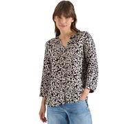 Longbluse CECIL, Damen, Gr. XXL (46), rich burgundy, Web, 55% Leinen, 45% Viskose, klassisch normal, Rundhals, Bündchen, Blusen Longbluse, mit Knopfleiste (69295920-XXL) rich burgundy