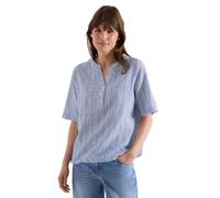 Bluse mit Split Neck und Streifen