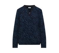CECIL Damen 3412194 Bluse mit Zebra Print, urban Dark Blue, S
