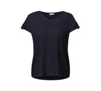 Cecil Damen Blusenshirt in Unifarbe Urban Dark Blue Größe L