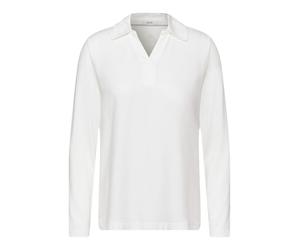 Cecil - Blusenshirt mit Materialmix weiß - Gr. - XL