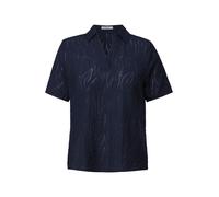 Cecil Hemdbluse – Urban Navy, Kurzarm, taillenbedeckt, Strukturmuster – Gr. XL (44)