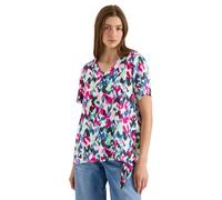 Blusenshirt mit V-Neck und Knoten