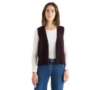 Cecil Bouclé Weste Eggplant red M
