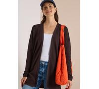 Cardigan CECIL, Damen, Gr. M (40), truffle braun, Web, 60% Baumwolle, 40% Viskose, unifarben, comfort fit normal, V-Ausschnitt, abgesteppt, Strickjacken, im soften Baumwoll-Mix (61292869-M) truffle br