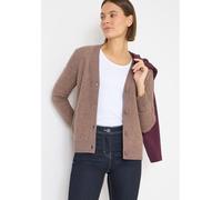 CECIL Softer Bouclé Cardigan Chocolate Mousse Melange XL