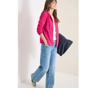 Cardigan CECIL, Damen, Gr. L (42), beetroot pink, Web, 80% Baumwolle, 15% Polyester, 5% Elasthan, unifarben, comfort fit normal, ohne Ausschnitt, Bündchen, Strickjacken, mit Kapuze (84252103-L) beetro