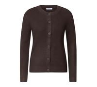 Cecil - Cardigan mit Rundhals und Knopfleiste truffle brown - Gr. - XL