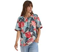 Carmenbluse CECIL, Damen, Gr. XXL (46), light alabaster weiß, Stoff, 86% Viskose, 14% Nylon, gemustert, klassisch normal, Carmenausschnitt, normaler Saum, Blusen, aus softer Viskose (71399667-XXL) lig