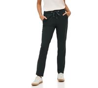 Stoffhose CECIL "Style Tracey", Damen, Gr. XXL (46), Länge 28, ink grün, Jersey, Obermaterial: 61% Viskose, 32% Polyamid, 7% Elasthan. Futter: 100% Polyester, unifarben, casual, lang, Hosen, mit elast