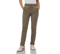 Stoffhose CECIL "Style Tracey", Damen, Gr. XXL (46), Länge 30, natural taupe, Jersey, Obermaterial: 61% Viskose, 32% Polyamid, 7% Elasthan. Futter: 100% Polyester, unifarben, casual, lang, Hosen, mit 