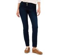Regular-fit-Jeans CECIL "Style Scarlett", Damen, Gr. 31, Länge 32, blau (blau schwarz washed), Denim/Jeans, Obermaterial: 75% Baumwolle, 23% Polyester, 2% Elasthan. Futter: 52% Polyester, 48% Baumwoll