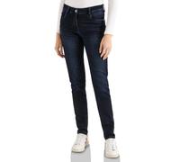 Cecil Jeans Comfort-Fit Damen Gr. 30 L30 Dunkelblau-Schwarz Washed 5-Pocket