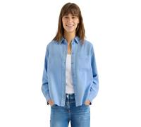Cecil Langarmbluse Colored Denim – 100% Lyocell, cloud blau, Damen Gr. XL (44)