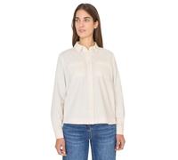 Cecil Cord Hemdbluse – Damen – light greige – 100% Baumwolle, regular fit, hüftlang, Gr. L (42)