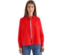 Cecil Cord-Hemdbluse – Damen – 100% Baumwolle, V-Ausschnitt, Gr. M (40) – Orange